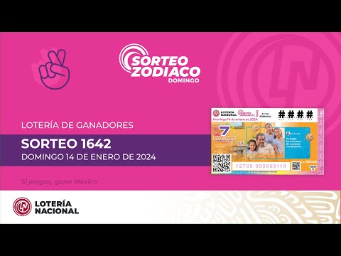 Sorteo Zodiaco N° 1642 Alusivo a Lotería de Ganadores