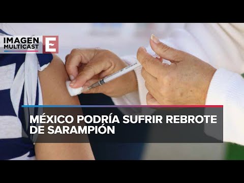 Hay rezago en vacunación contra sarampión en México