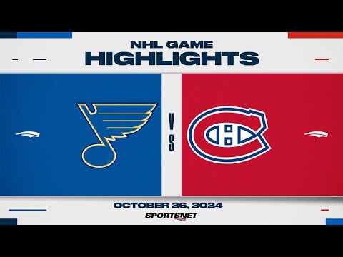 NHL Highlights | Blues vs. Canadiens - October 26, 2024