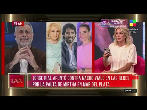 Jorge Rial apuntó contra Nacho Viale por la pauta de Mirtha Legrand en Mar del Plata