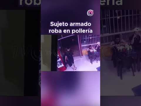Sujeto armado asalta pollería en Trujillo