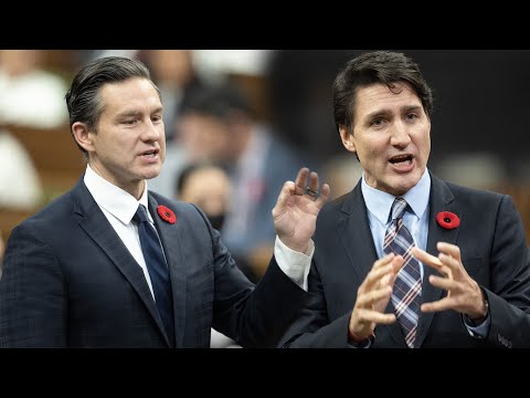 'Check the fine print': Poilievre, Trudeau spar over Conservative promise to cut GST on home sales