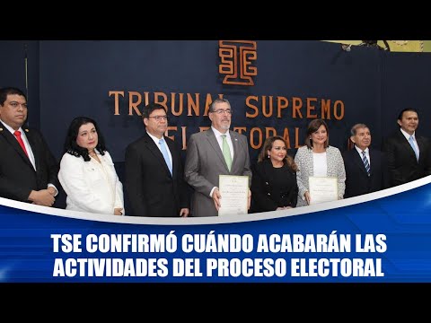 TSE confirmó cuándo acabarán las actividades del proceso electoral