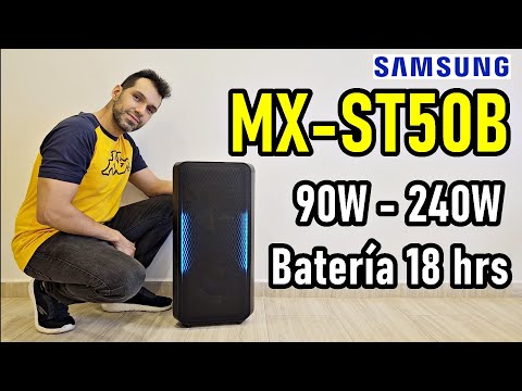 SAMSUNG MX-ST50B: TORRE DE SONIDO CON BATERÍA DE HASTA 18 HORAS