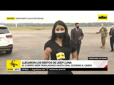 Llegaron al país los restos de Leidy Luna Villalba