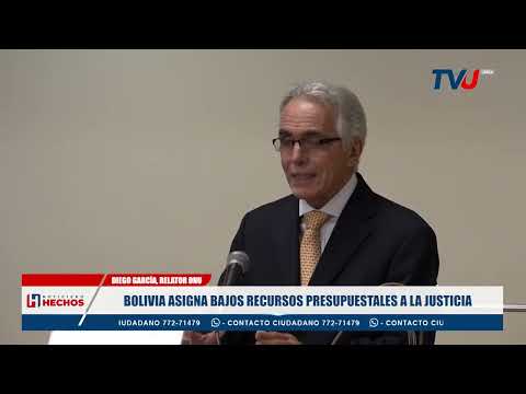 BOLIVIA ASIGNA BAJOS RECURSOS PRESUPUESTALES A LA JUSTICIA