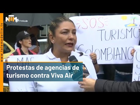 Protestas de agencias de turismo contra de Viva  - Telemedellín