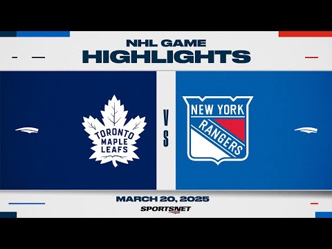 NHL Highlights | Maple Leafs vs. Rangers - March 20, 2025