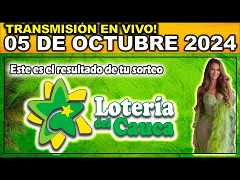 Resultado LOTERIA DEL CAUCA del SÁBADO 05 de octubre 2024.