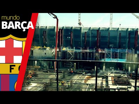 BARÇA | Así avanzan las OBRAS  del NUEVO CAMP NOU  ¡Ya están colocados todos los PILARES!