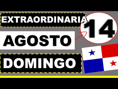 Resultados Extraordinaria Domingo 14 Agosto 2022 Loteria Nacional de Panama Dominical Que Jugo Hoy