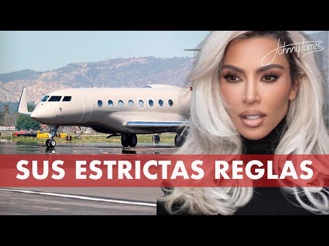 Kim Kardashian y las estrictas reglas que tiene para viajar en su avión privado