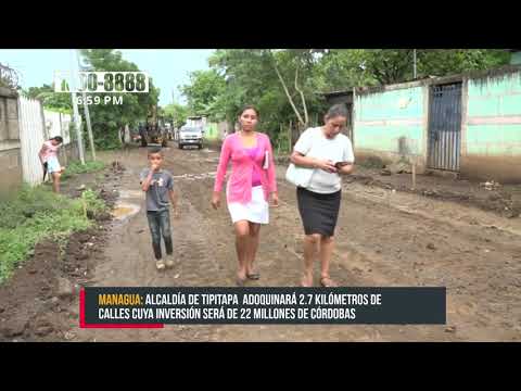 Inician proyectos calles para el pueblo en Tipitapa - Nicaragua