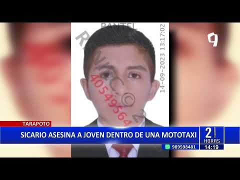Sicario mata a hombre que se encontraba al interior de una mototaxi en Tarapoto