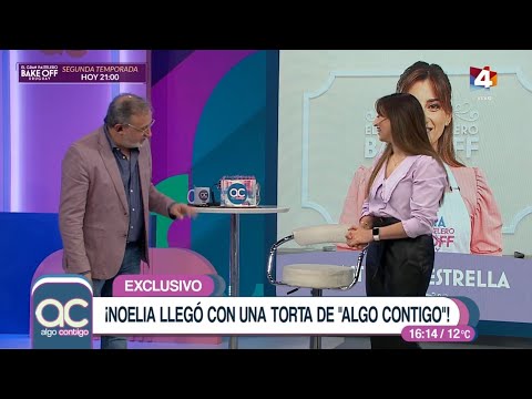 Noelia de Bake off Uruguay sorprendió a todos con una torta con el logo de Algo Contigo