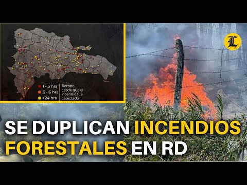 SE DUPLICAN INCENDIOS FORESTALES EN REPUBLICA DOMINICANA