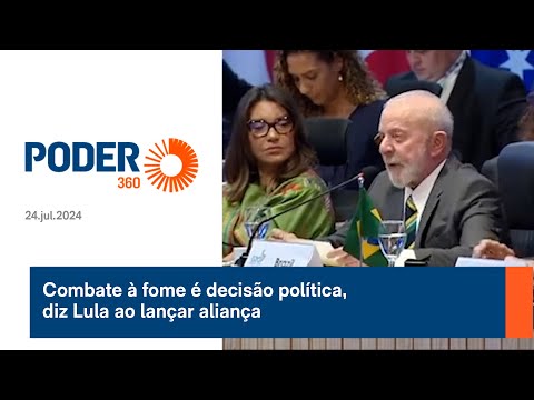 Combate à fome é decisão política, diz Lula ao lançar aliança