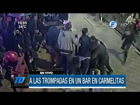 A las trompadas en un bar de Asunción