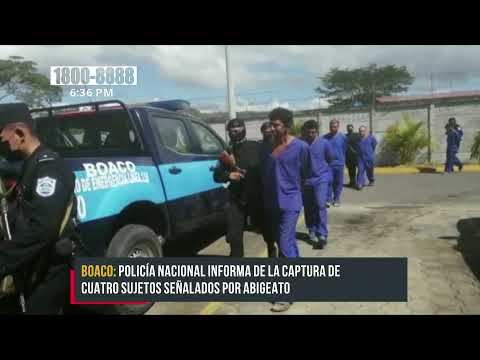 Policía Nacional captura a diez sujetos de alta peligrosidad en Boaco - Nicaragua