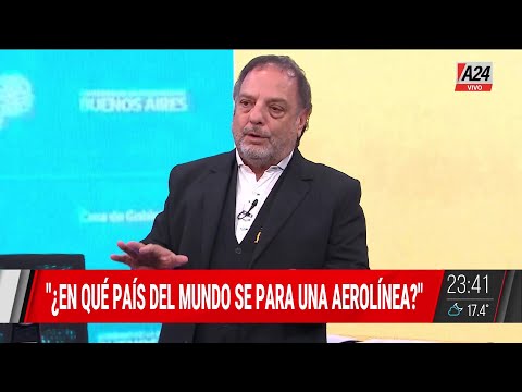 ¿EN QUÉ PAÍS DEL MUNDO SE PARA UNA AEROLÍNEA, Baby Etchecopar reacciona a Pablo Biró