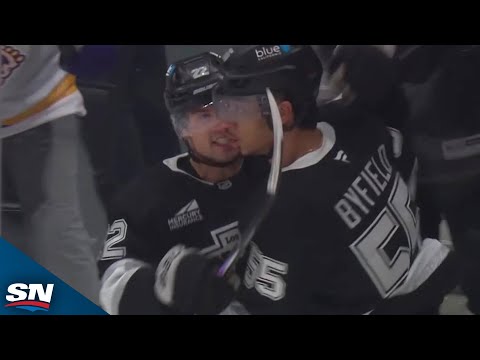 Kings Quinton Byfield Shows Off His Hands For Beautiful Goal Upstairs