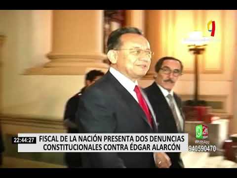 Edgar Alarcón: Fiscal de la Nación presenta dos denuncias constitucionales en su contra