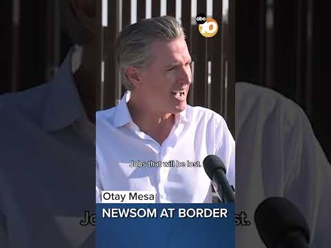 Governor Gavin #Newsom was at the #US #Mexico #border to discuss #Trump’s planned #tariffs