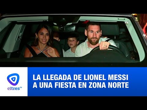 Messi fue a una fiesta en zona norte y su llegada causó un desborde de gente