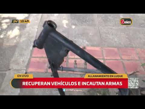 Allanamiento en Luque: Robaban vehículos para usarlos en asaltos