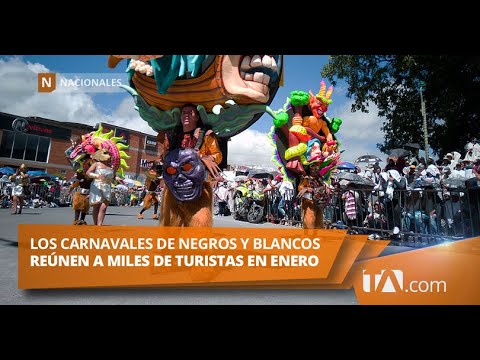 Los carnavales de negros y blancos reúnen a miles de turistas -Teleamazonas
