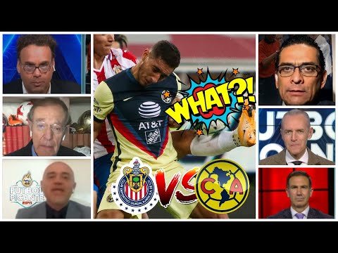 CHIVAS vs. AMÉRICA con polémica arbitral. Mano de Cáceres, ¿penal o no penal | Futbol Picante