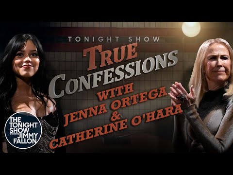 True Confessions with Jenna Ortega and Catherine O'Hara | The Tonight Show Starring Jimmy Fallon