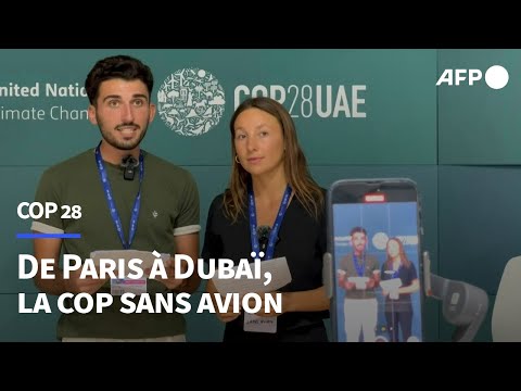 De Paris à Dubaï, la COP28 sans avion | AFP