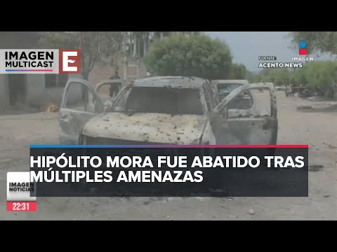 Hipólito Mora fue asesinado tras una emboscada en su contra