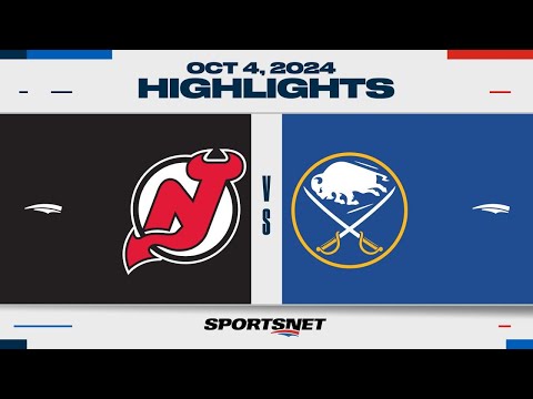 NHL Global Series Highlights | Devils vs. Sabres - October 4, 2024