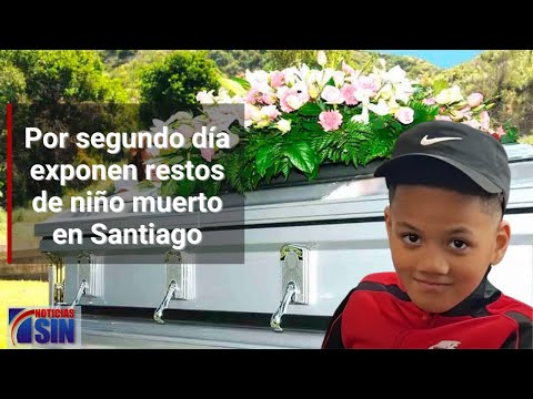 Por segundo día exponen restos de niño muerto en Santiago
