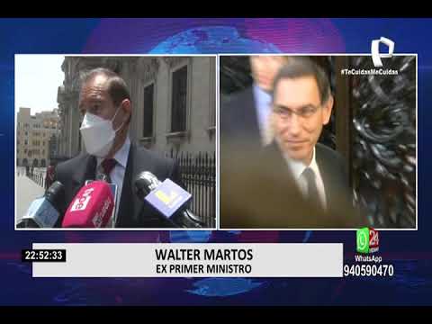 Martín Vizcarra: Martos defiende su postulación al Congreso y niega que busque inmunidad