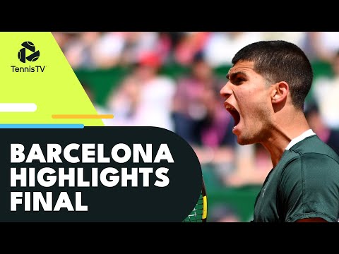 Tennis 🎾 Carlos Alcaraz vs Pablo Carreno Busta For The Trophy | Barcelona 2022 Final Highlights