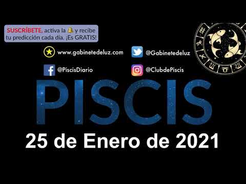 Horóscopo Diario - Piscis - 25 de Enero de 2021.
