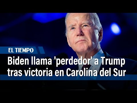 Biden arrasa en las primarias de Carolina del Sur y llama perdedor a Trump | El Tiempo