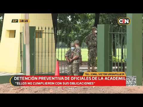 Detención preventiva de oficiales de la ACADEMIL