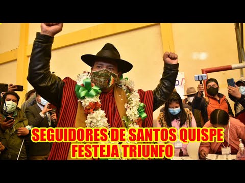 SEGUIDORES DE SANTOS QUISPE FESTEJAN TRIUNFO DE EN CHACALTAYA