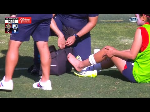 Caro Jaramillo sufrió una lesión en el calentamiento | Liga MX Femenil