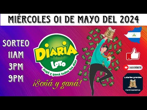RESULTADOS DIARIA NICARAGUA DEL MIÉRCOLES 01 DE MAYO DEL 2024