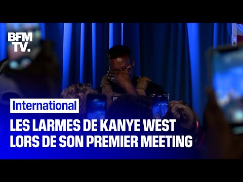 Les larmes de Kanye West en évoquant l’avortement lors de son premier meeting