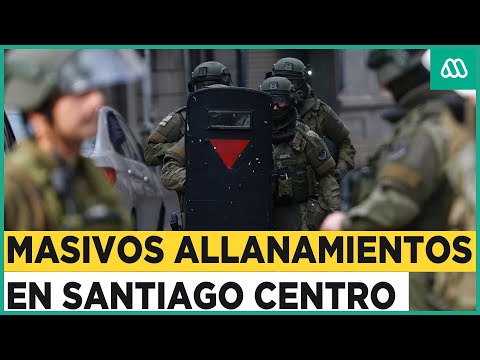 Focos delictivos en el centro de Santiago: PDI realizó 4 allanamientos simultáneos