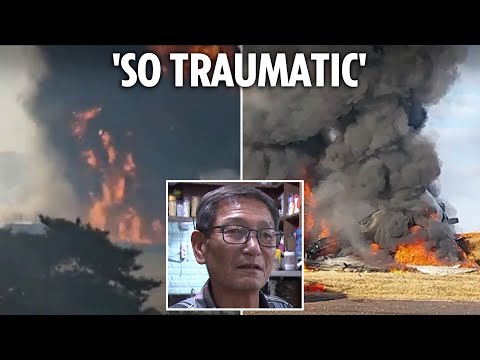 I witnessed deadly fireball crash - huge explosions rocked town as it went down