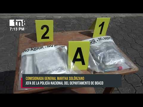 Captura de delincuentes gracias a la policía en Boaco - Nicaragua