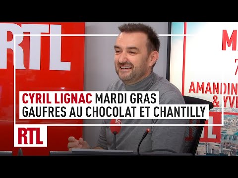 Cyril Lignac : les gaufres au chocolat et chantilly de Mardi gras