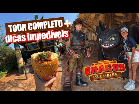 EPIC UNIVERSE e Como Treinar o seu Dragão Ilha de Berk: COMIDAS, BANGUEL, ATRAÇÕES E MAIS DICAS